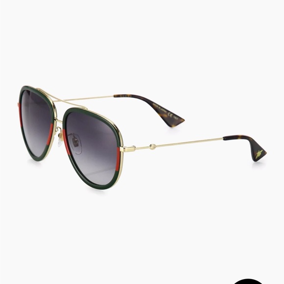 Gucci 57MM Pilot Sunglasses - Picture 2 of 11